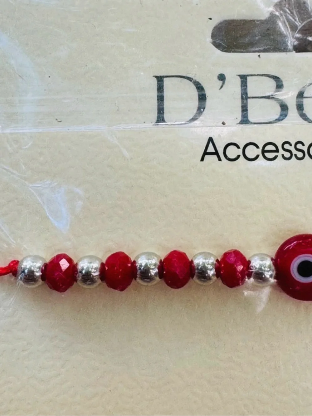 Red Evil Eye Adjustable Bracelet Crystal Beads Boho Protection Jewelry